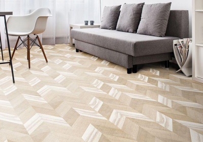 Пробковый пол Corkstyle Chevron cream